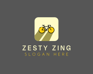 Bicycle Cycling Bike App logo design