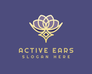 Premium Lotus Spa logo design