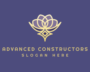 Premium Lotus Spa logo design