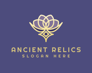 Premium Lotus Spa logo design