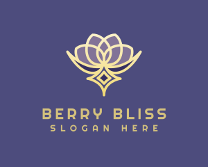 Premium Lotus Spa logo design