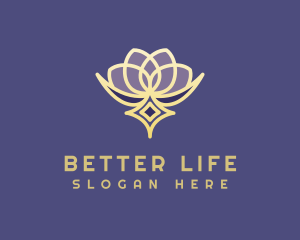 Premium Lotus Spa logo design