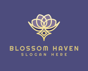 Premium Lotus Spa logo design