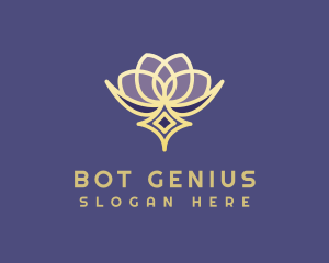 Premium Lotus Spa logo design