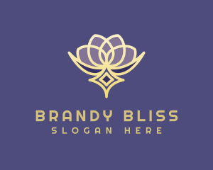 Premium Lotus Spa logo design