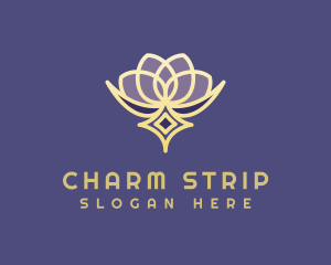 Premium Lotus Spa logo design