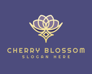 Premium Lotus Spa logo design