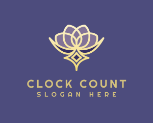 Premium Lotus Spa logo design