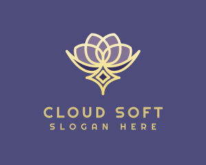 Premium Lotus Spa logo design