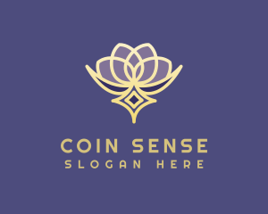 Premium Lotus Spa logo design