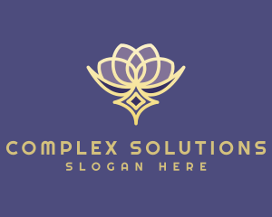 Premium Lotus Spa logo design