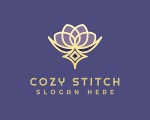 Premium Lotus Spa logo design