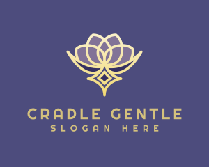 Premium Lotus Spa logo design