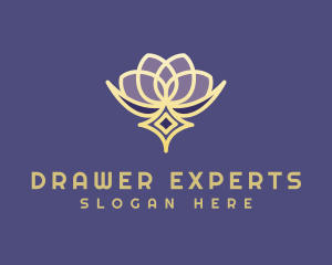 Premium Lotus Spa logo design