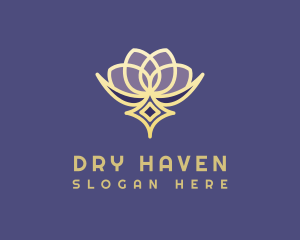 Premium Lotus Spa logo design