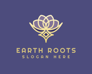 Premium Lotus Spa logo design