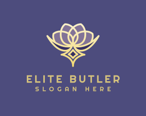 Premium Lotus Spa logo design