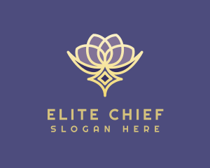 Premium Lotus Spa logo design