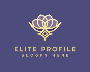 Premium Lotus Spa logo design