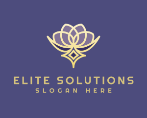 Premium Lotus Spa logo design