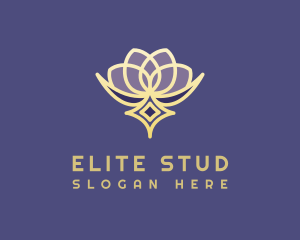 Premium Lotus Spa logo design