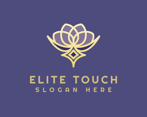 Premium Lotus Spa logo design