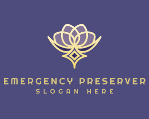 Premium Lotus Spa logo design