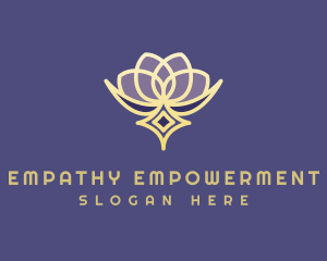 Premium Lotus Spa logo design