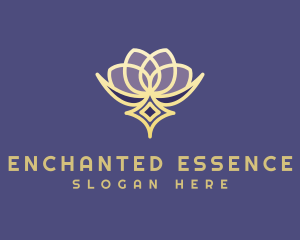 Premium Lotus Spa logo design