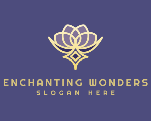 Premium Lotus Spa logo design