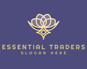 Premium Lotus Spa logo design