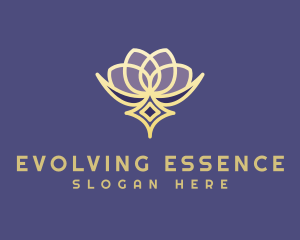 Premium Lotus Spa logo design