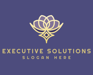 Premium Lotus Spa logo design