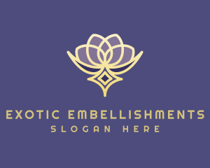 Premium Lotus Spa logo design