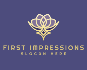 Premium Lotus Spa logo design