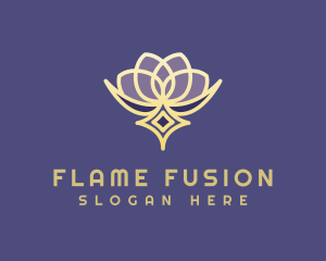 Premium Lotus Spa logo design