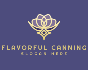 Premium Lotus Spa logo design