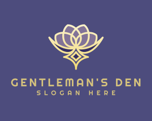 Premium Lotus Spa logo design