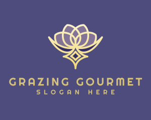 Premium Lotus Spa logo design