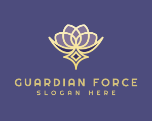 Premium Lotus Spa logo design