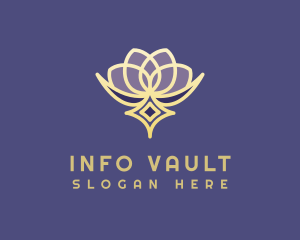 Premium Lotus Spa logo design