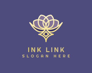 Premium Lotus Spa logo design