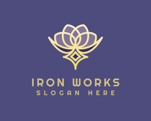 Premium Lotus Spa logo design