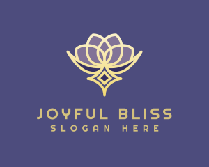 Premium Lotus Spa logo design