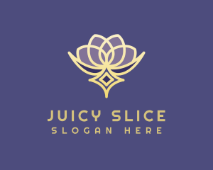 Premium Lotus Spa logo design