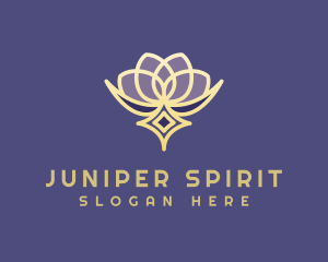 Premium Lotus Spa logo design