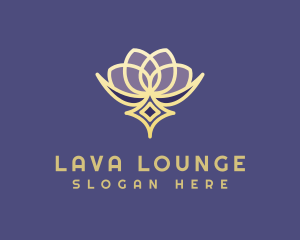 Premium Lotus Spa logo design