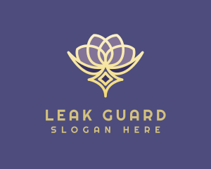 Premium Lotus Spa logo design