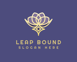 Premium Lotus Spa logo design