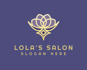 Premium Lotus Spa logo design